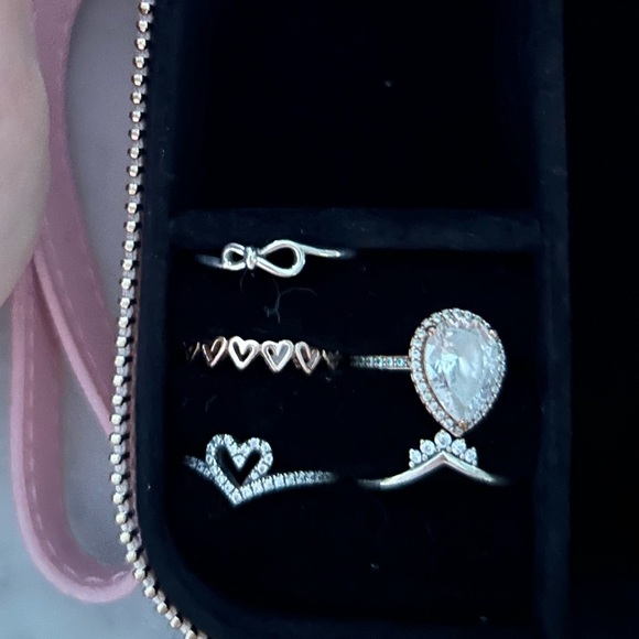 Pandora Rings Set w/ box - Picture 2 of 2